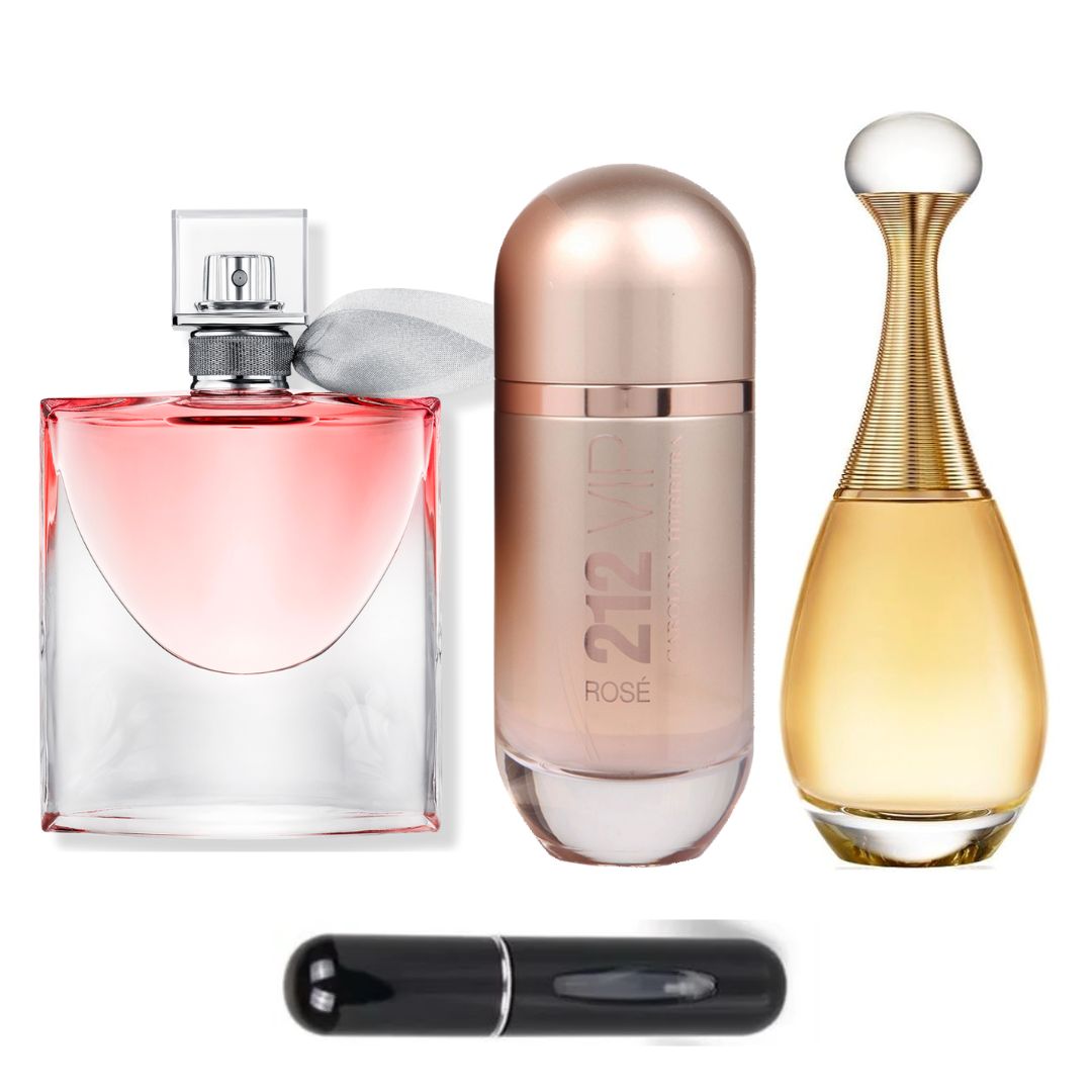 PERFUMES VIDABELLA+212ROSE+JADORE+PERFUM